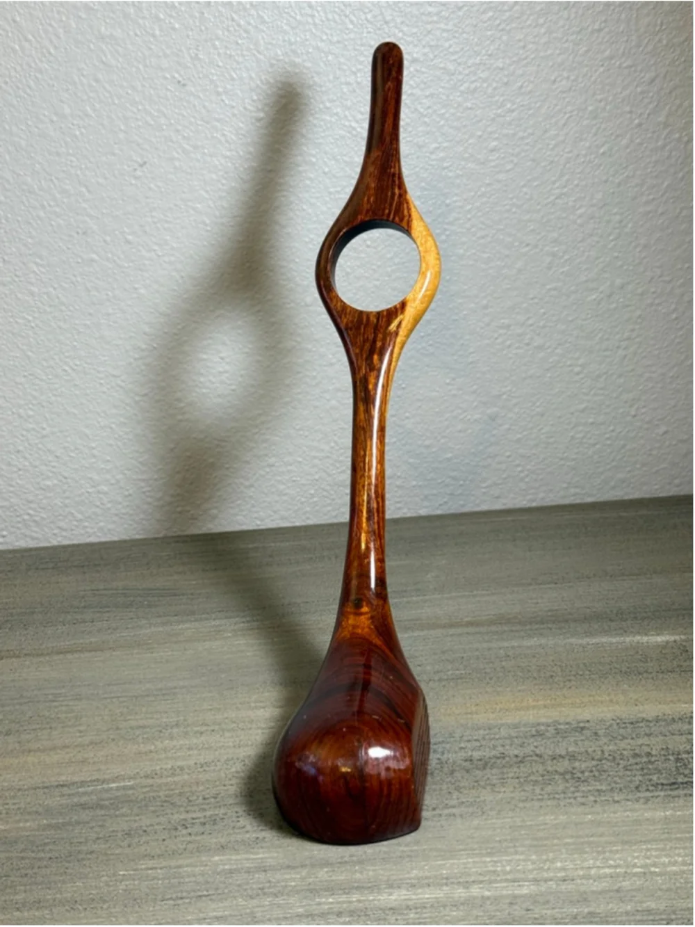 wood Golf club wine stand self balancing approximately 10”